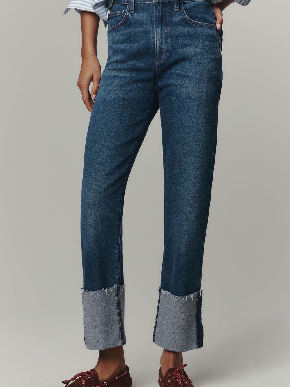 Joe’s Jeans Women's Dark Blue High-Rise Straight Jeans- Size 31 - Picture 2 of 6